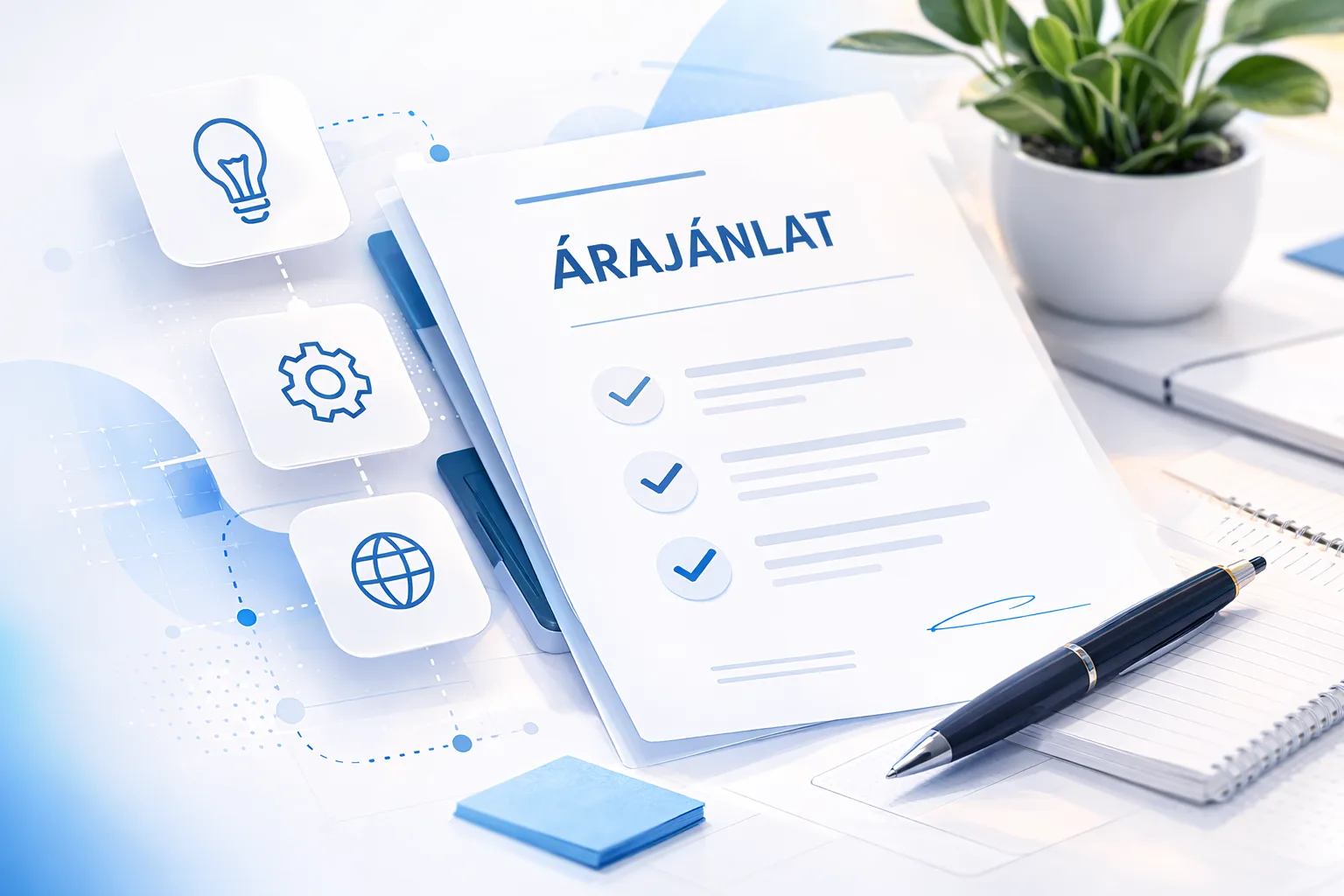 Weboldal árak referencia képernyőkép
